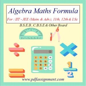 Algebra Maths Formula