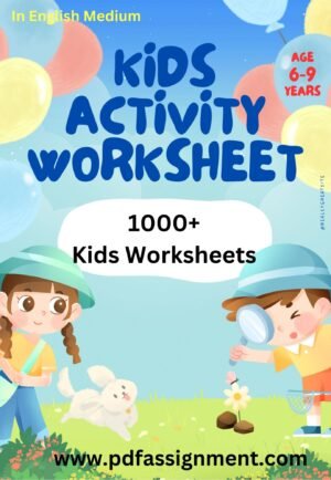 Kids Activity Worksheet